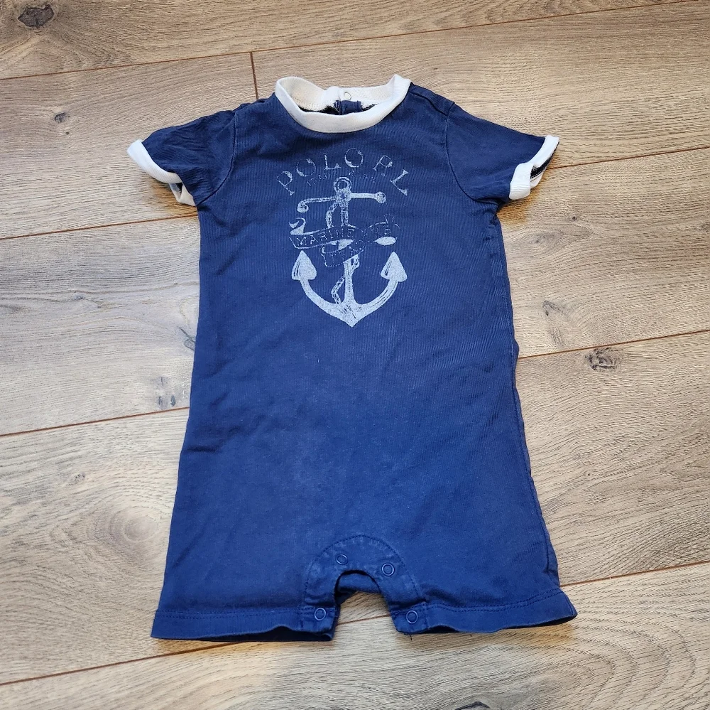 9 Months Boys Ralph Lauren Romper